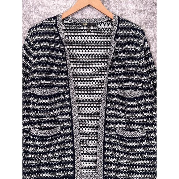Maje Jacket 3 / US Large Womens Wool Blend Knit Open Front Sweater - Picture 2 of 8